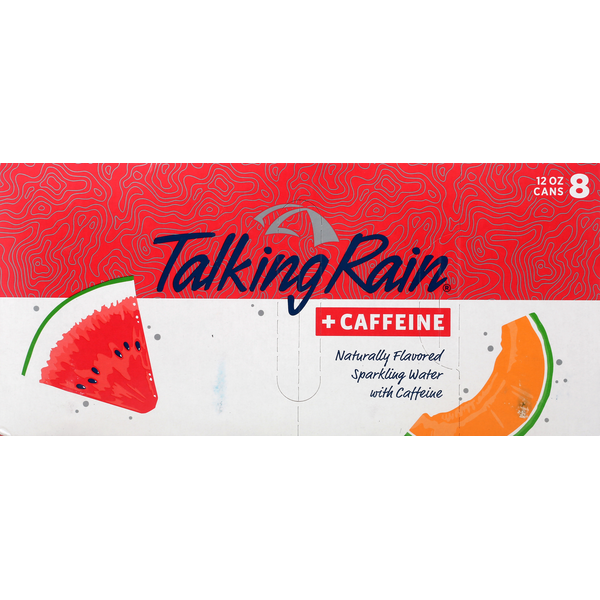 TalkingRain Sparkling Water, +Caffeine, Summer Melon (8 each) Instacart