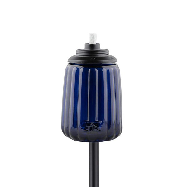 Tiki 65 In. Easy Install Torch Twilight Blue Glass