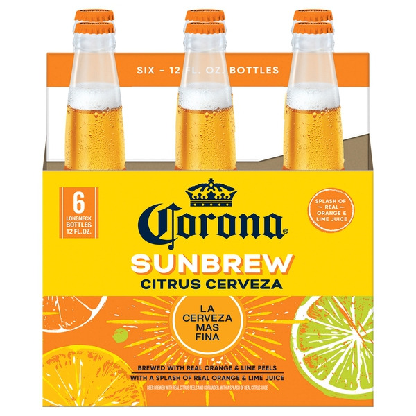 Corona Sunbrew Citrus Cerveza Mexican Import Beer Bottles Same-Day