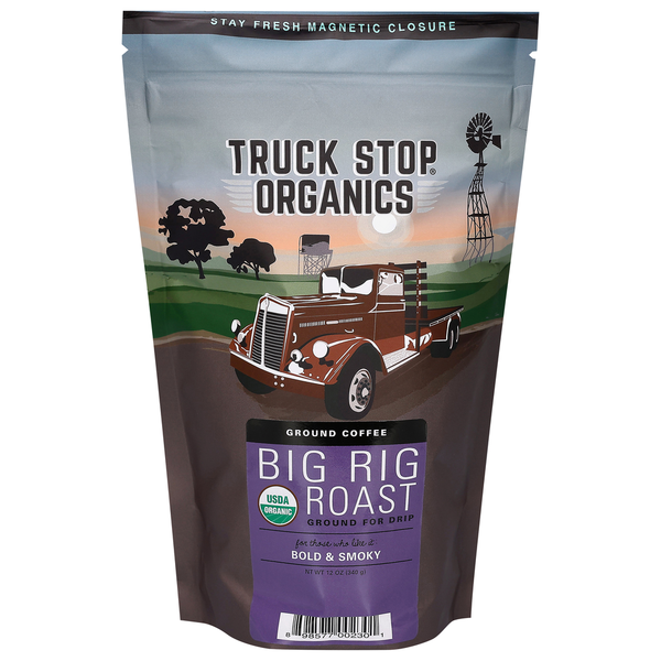 Truck Stop Organics Ground Big Rig Roast Coffee Same-Day Delivery