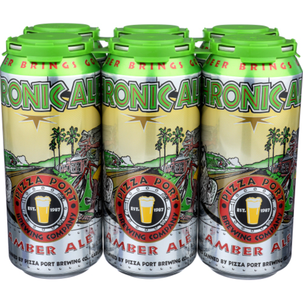 Pizza Port Brewing Co Chronic Amber Ale 6 Pack Cans