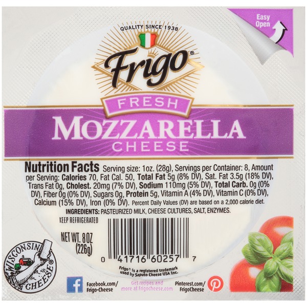Frigo Fresh Mozzarella Cheese (226 g) Instacart