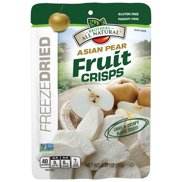 Brothers All Natural Freeze-Dried Asian Pear Fruit Crisps Same-Day