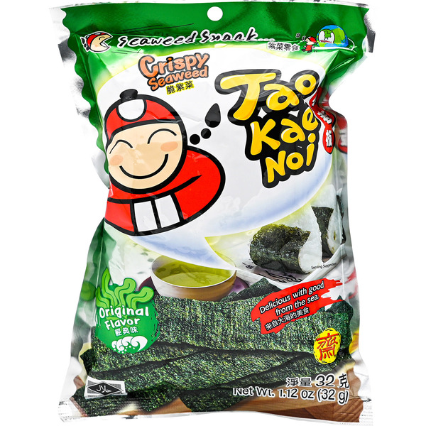 Tao Kae Noi Seaweed Snack, Crispy, Original Flavour