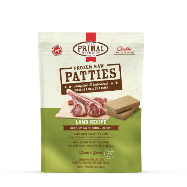 Primal Pet Foods Patties Canine Lamb