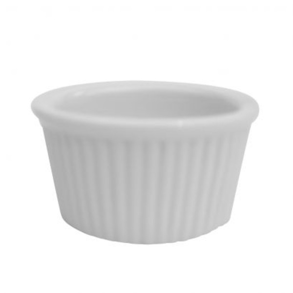 2 3/4" Ramekin Fluted PW, 2.75 oz, 1 Dz
