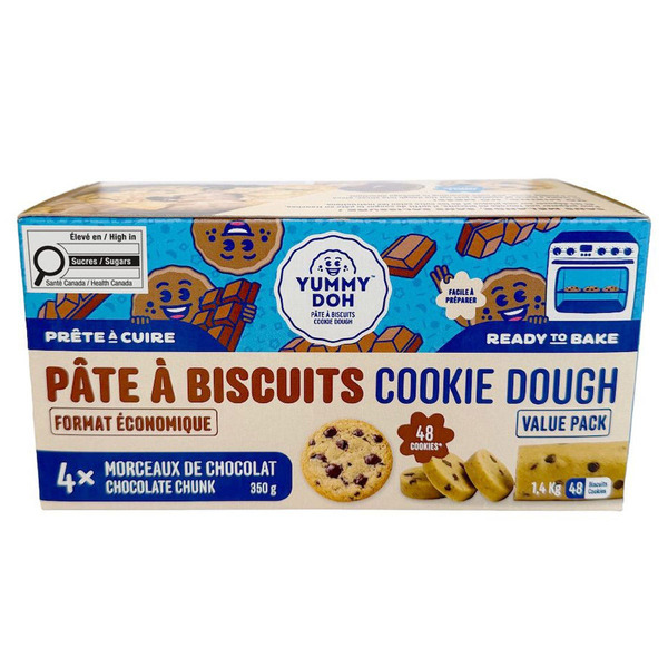 Yummy Doh Chocolate Chunk Cookie Dough Value Pack