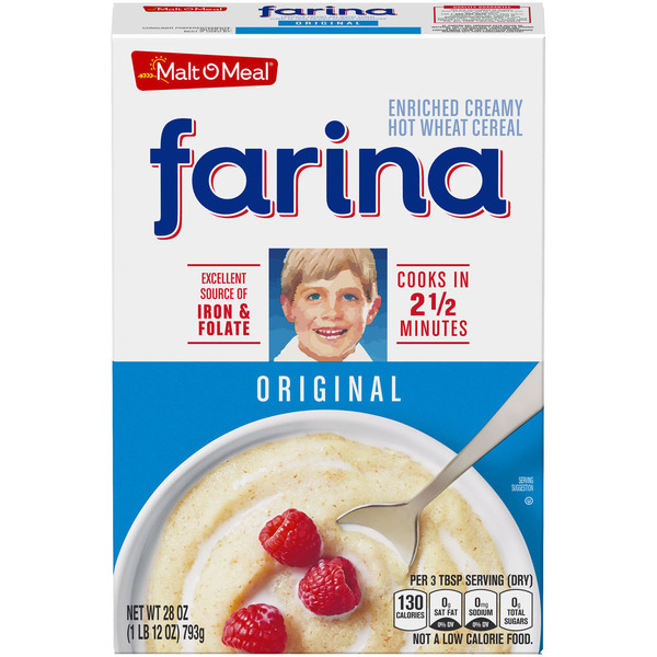 Malt-O-Meal Farina Hot Cereal, Original Wheat Farina Breakfast