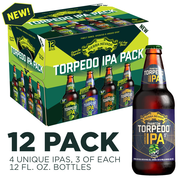 Sierra Nevada Torpedo IPA Pack Craft Beer 12 Pack 12oz