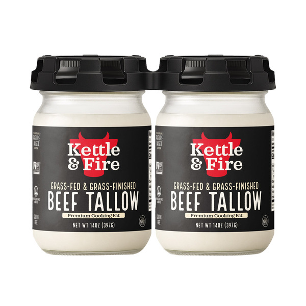 Kettle And Fire Grass Fed Beef Tallow, 14 oz, 2-count