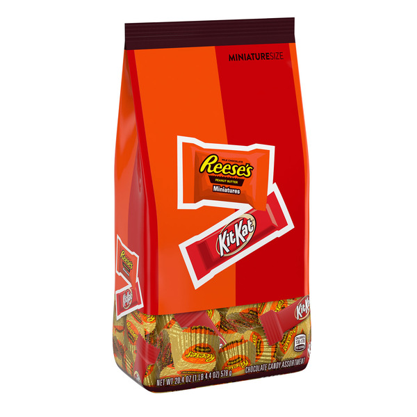 新品Reese's Kitkat York Assorted Choco2個 KIT KAT® and REESE'S Assorted Milk Chocolate Flavored Miniatures