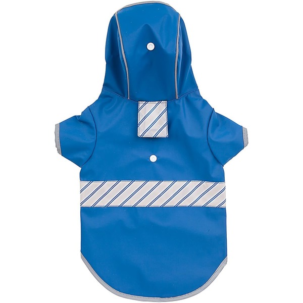 Petco Reversible Blue Dog Raincoat X Small 9" 11" Neck To Tail (each