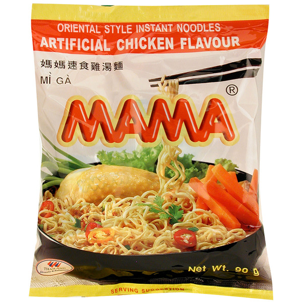 Mama Instant Noodles, Oriental Style, Artificial Chicken Flavour