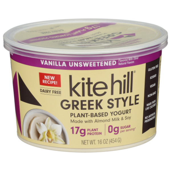 Kite Hill Vanilla Unsweetened Greek Style Plant-Based Yogurt