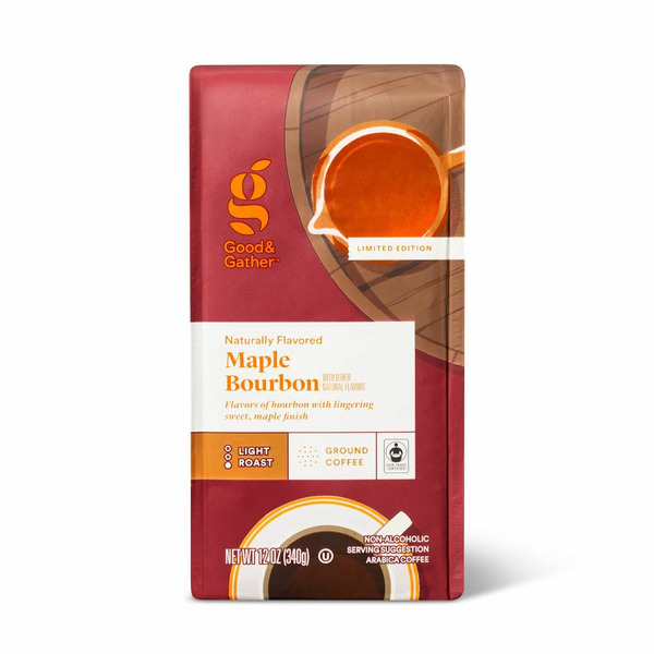 Good & Gather Light Roast Maple Bourbon Arabica Ground Coffee
