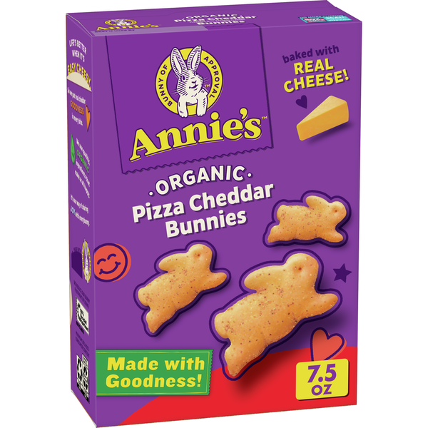 Annie's Organic Pizza and Cheddar Baked Bunny Crackers Same-Day