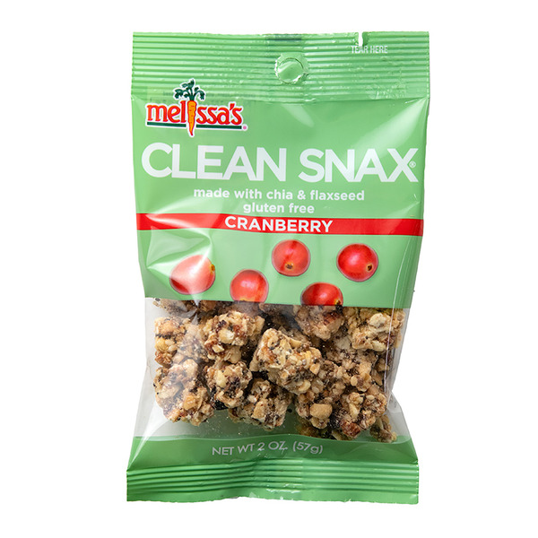 Melissa's Clean Snax Cranberry Crunch, With Chia & Flaxseed, Gluten free