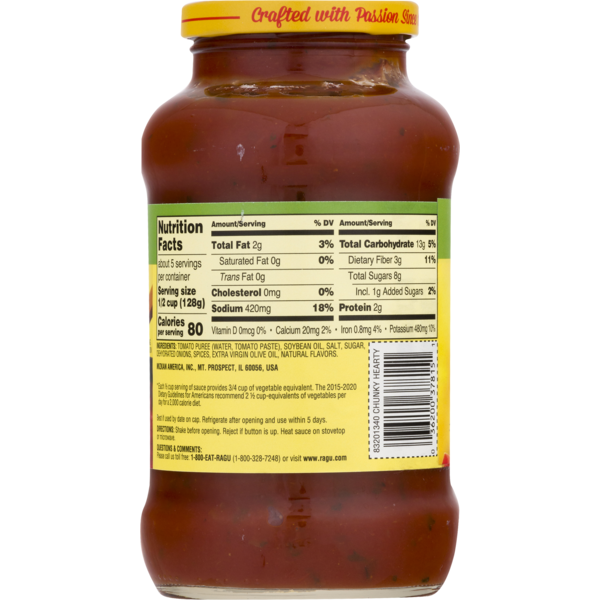 34 Ragu Spaghetti Sauce Nutrition Label Labels Design Ideas 2020