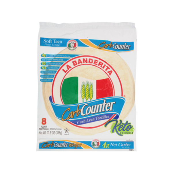 La Banderita Carb Counter 8" Flour Tortillas, Keto Certified