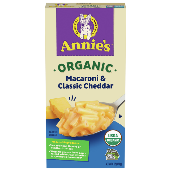 Annie's Macaroni Classic Cheddar, Organic
