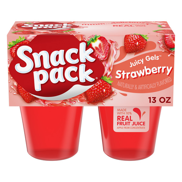 Snack Pack Strawberry Flavored Juicy Gels Same-Day Delivery or