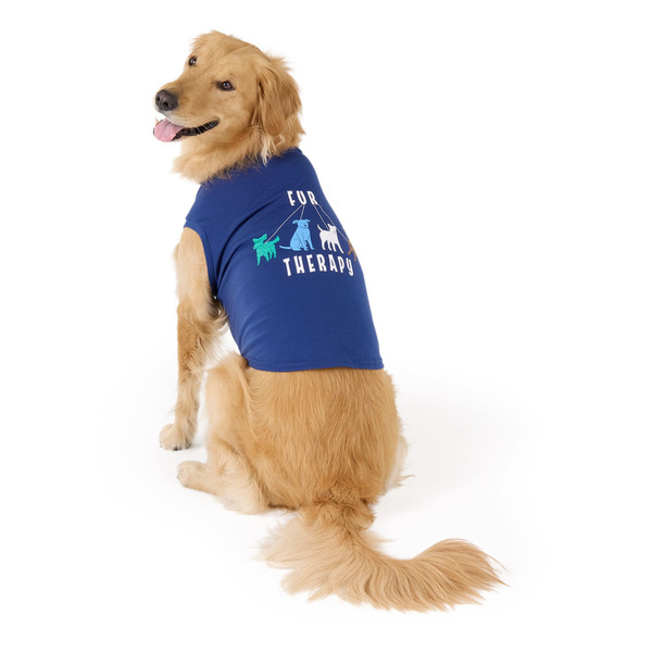 Top Paw Everyday Fur Therapy Dog Tee, L - Grey
