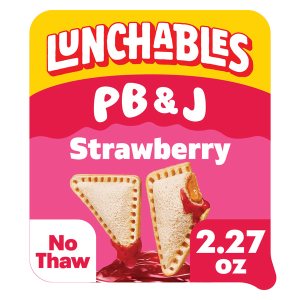 Lunchables PB&J Peanut Butter Sandwich & Strawberry Flavored Dip