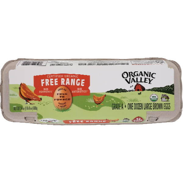 ORGANIC VALLEY Large Grade A Brown Eggs