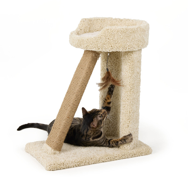 Whisker City Ramp Hangout Cat Tree - Tan