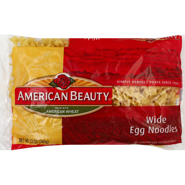 American Beauty Egg Noodles, Wide