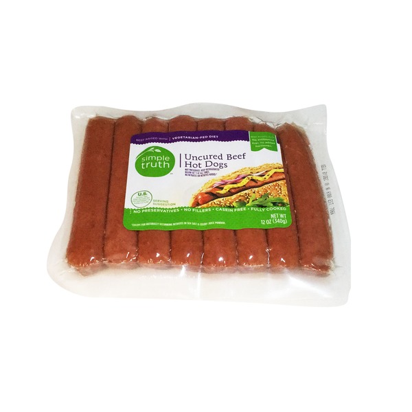 Simple Truth Uncured Beef Hot Dogs (12 oz) Instacart
