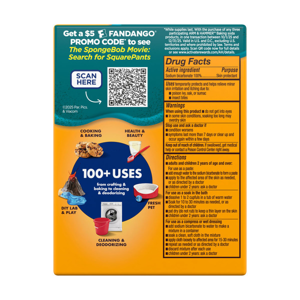 Enlarge Side of Baking Ingredients Arm & Hammer Pure Baking Soda (opens in a new tab)