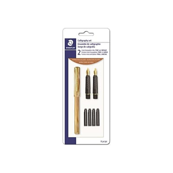 STAEDTLER Assorted Points Black Ink Calligraphy Fountain Pen Set
