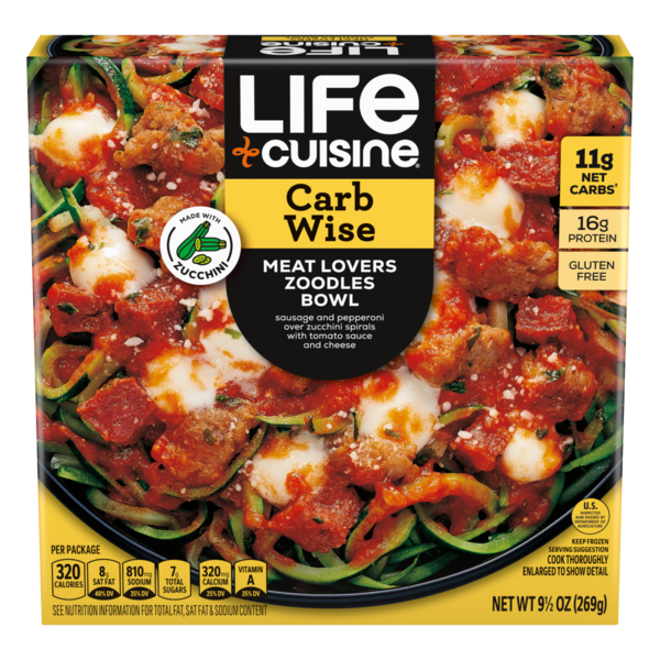 Life Cuisine Meatlovers Zoodles Bowl