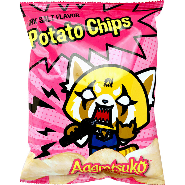 Aggretsuko Pink Salt Flavor Potato Chips