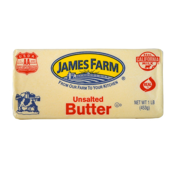 James Farm - Unsalted Solid Butter - 30 lbs
