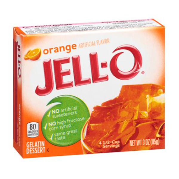 Jell-O - Instant Powdered Gelatin Dessert - Orange 24/3 oz