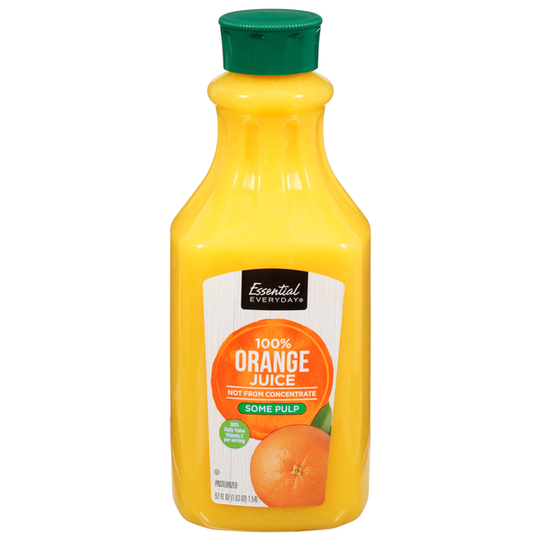 Essential Everyday 100% Orange Juice, Some Pulp Same-Day Delivery