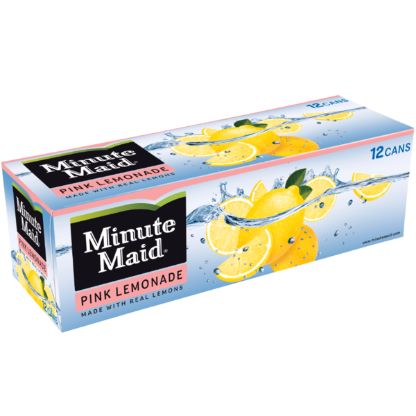 Minute Maid Pink Lemonade Pack Cans, 12 fl oz, 12 Pack