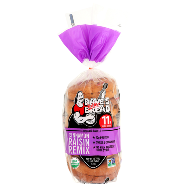 Dave's Killer Bread Organic Cinnamon Raisin Remix Bagels 5 Pack