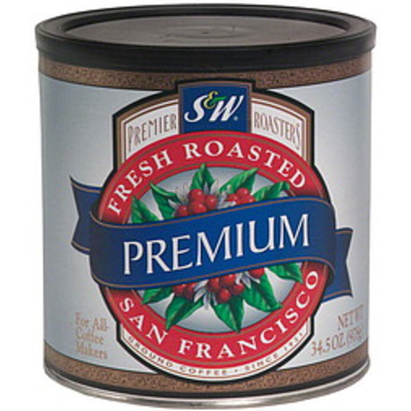S&W- Premium Roast Ground Coffee - 34.5 oz