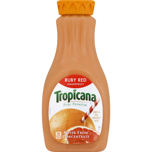 Tropicana Pure Premium Ruby Red Grapefruit Juice (59 fl oz) Instacart