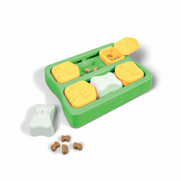 Outward Hound Nina Ottosson Brick Puzzle Enrichment Dog Toy, Medium