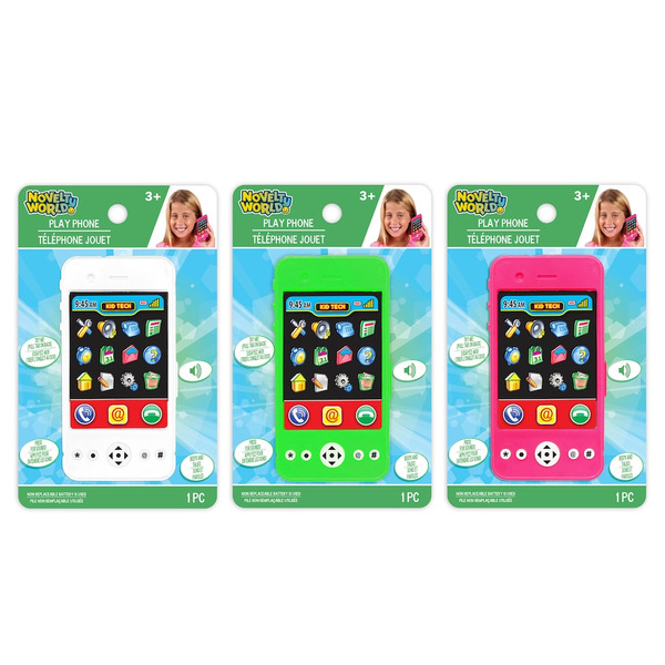 レア商品！KIDS TELEPHONE Kids Tech Kids' Novelty World Play Phone - Assorted Colors Same