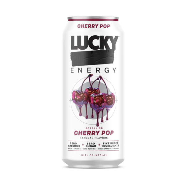 Lucky Energy Sugar Free Energy Drink, Cherry Pop