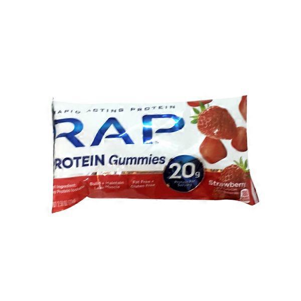 Rap Protein Gummies, Strawberry Flavor (2.58 oz) Instacart