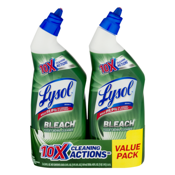 Lysol Bleach Toilet Bowl Cleaner (24 fl oz) from Lucky Supermarkets