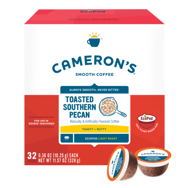 Cameron's EcoPod Toasted Southern Pecan Light Roast Coffee Pods Same ...