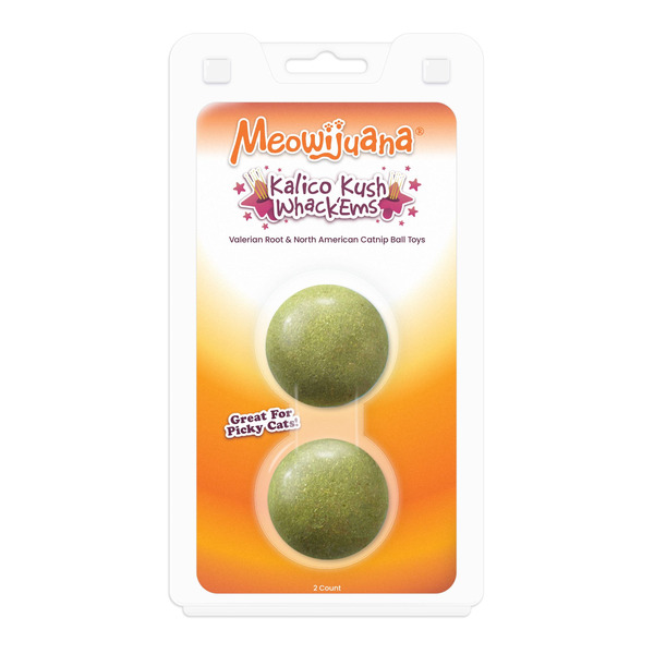 Meowijuana Kalico Kush Compressed Catnip Ball Toy Refill