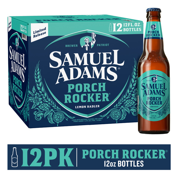 Samuel Adams Porch Rocker Lemon Radler Seasonal Beer (12 fl. oz